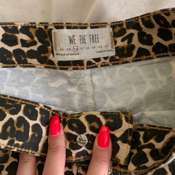 Free People Cheetah print jeans - Picture 3 of 3